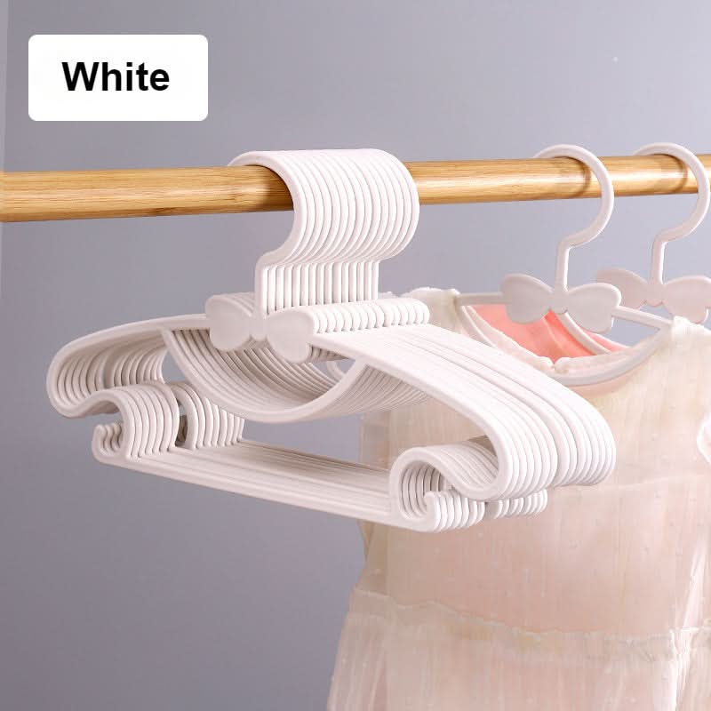 50pcs Colorful Plastic Kids' Clothes Hangers