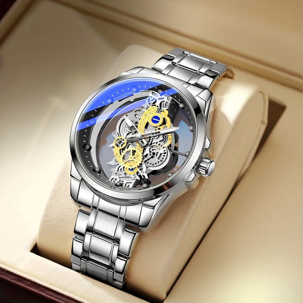TPW Elegant Men's Quartz Watch – Durable Steel Strap