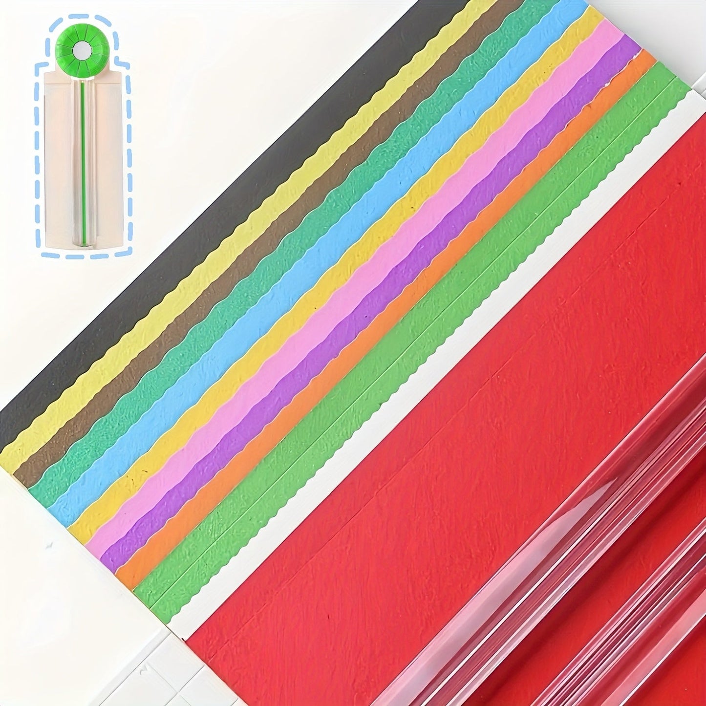 12-in-1 Paper Trimmer for A4 – Manual Craft Cutter with Sliding Blades
