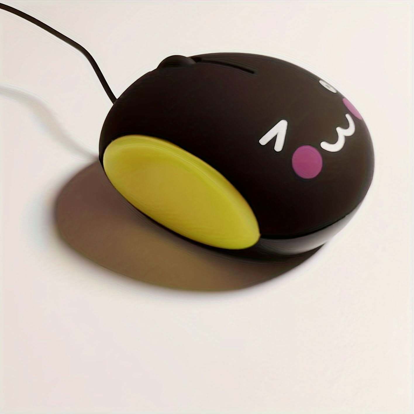 Cute Silent USB Optical Wired Mouse – Compact