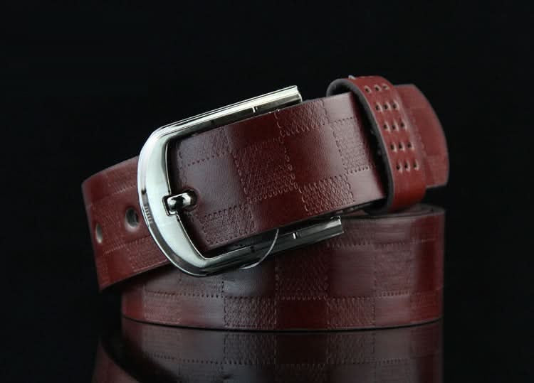 Men's Retro Plaid Belt – Pin Buckle Belt for Jeans & Casual Wear