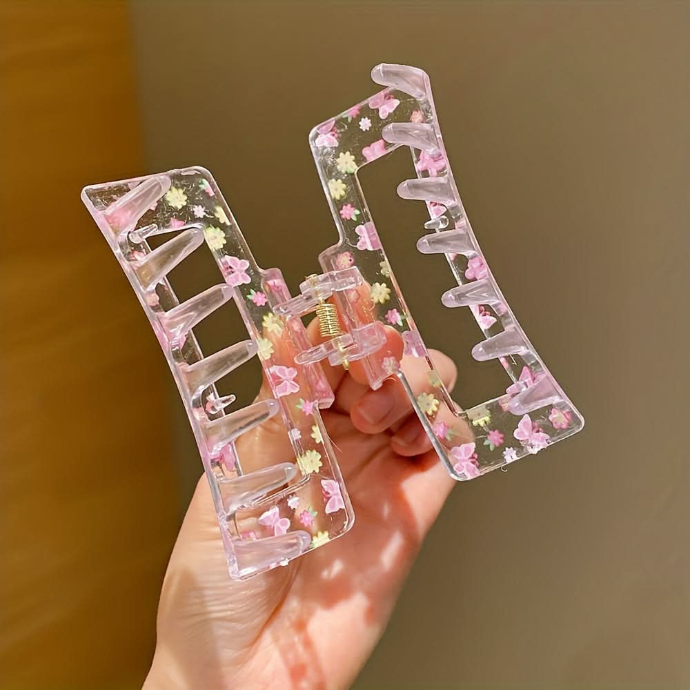 3-Pack Heart-Shaped Resin Hair Clips