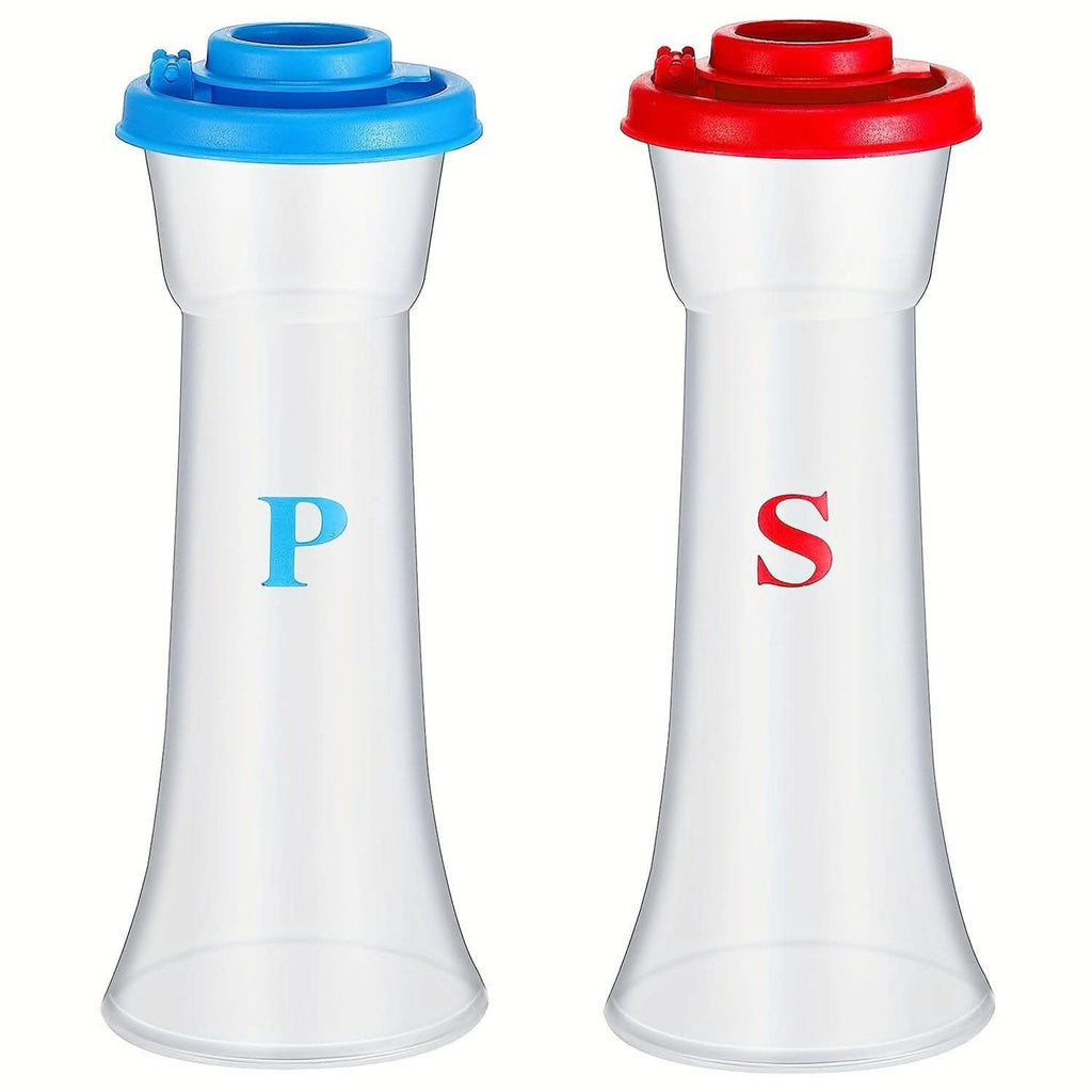 1/2/4pcs/set, Plastic Salt & Pepper Shakers with Lids - Moisture Proof Holder