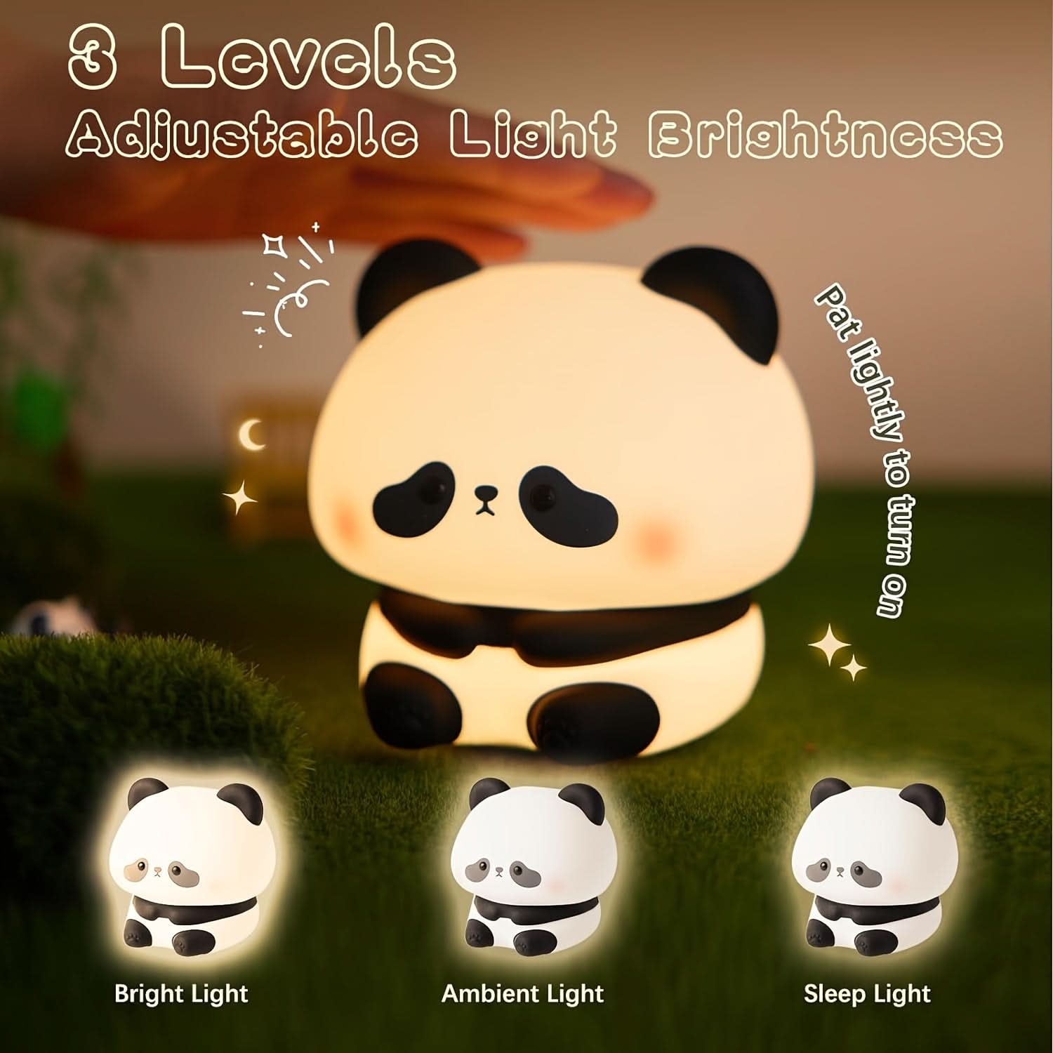 Rechargeable LED Panda Nursery Night Light