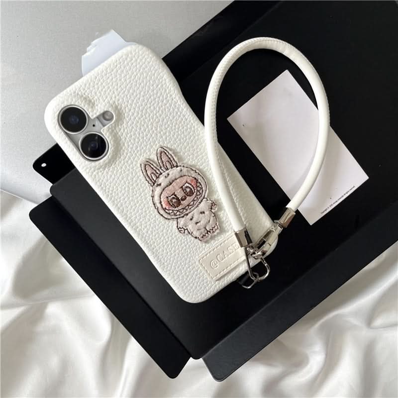 Cute Cartoon Faux Leather iPhone Case