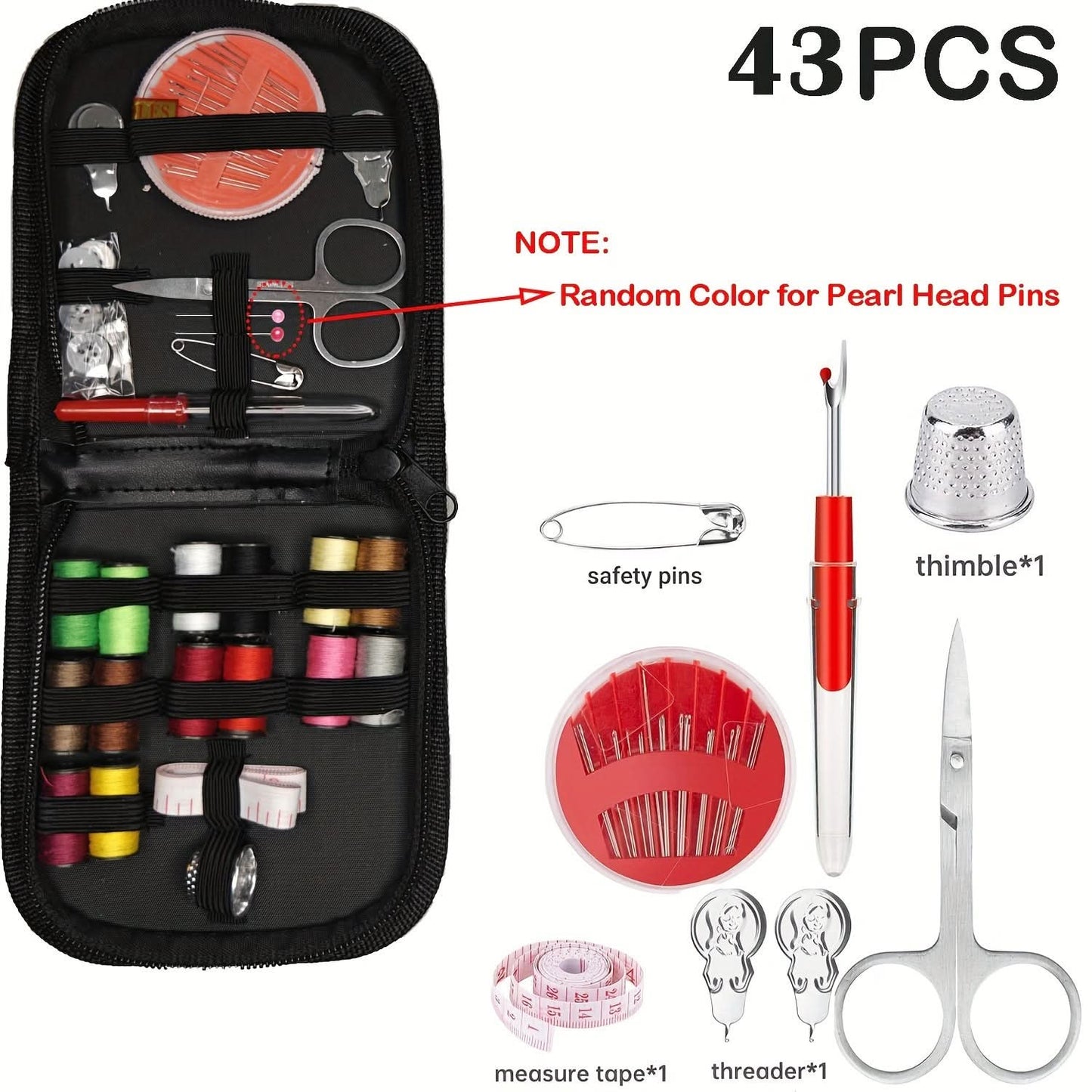 Ultimate 104-Piece Sewing Kit for Repairs