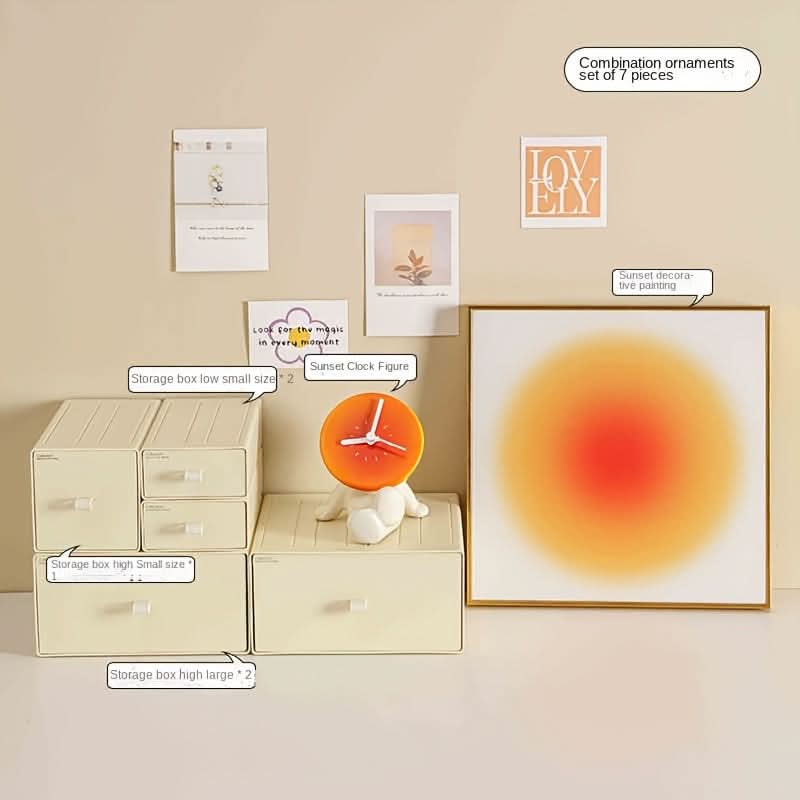 Sunset Projection Clock – LED Ambient Light Desk & Home Décor