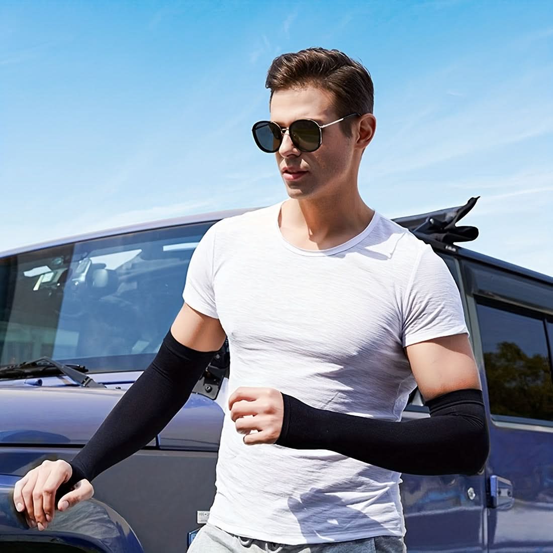3 Pairs UV Protection Cooling Arm Sleeves