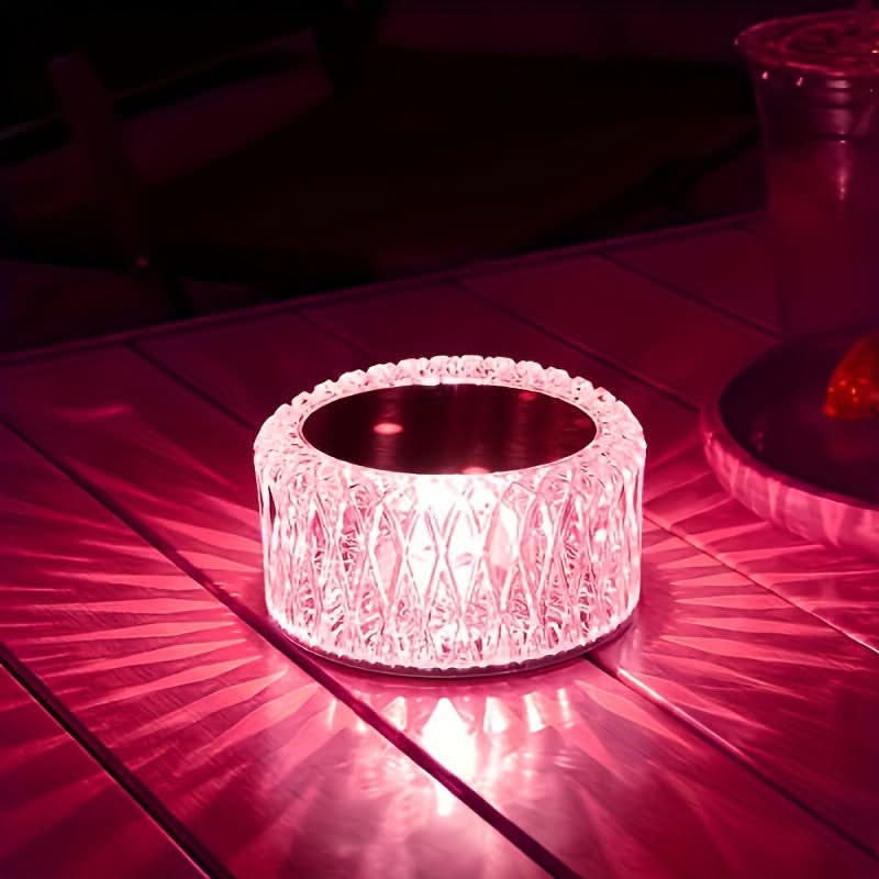 Portable Crystal LED Table Lamp with 16 Colors