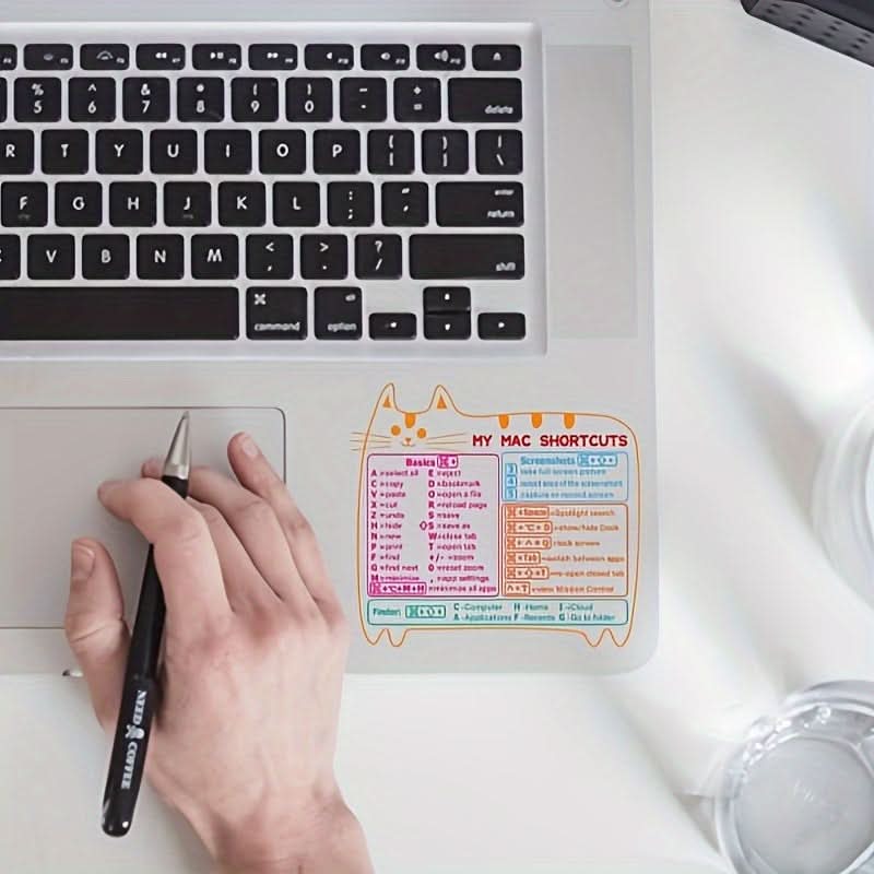 2 Pack Reusable Keyboard Shortcut Stickers – Glossy Decals