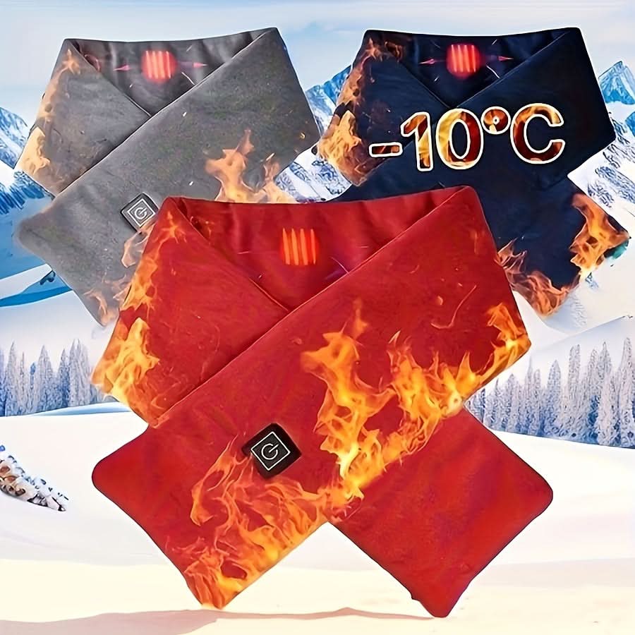 USB Heated Scarf – Adjustable Temperature, Neck & Knee Protection