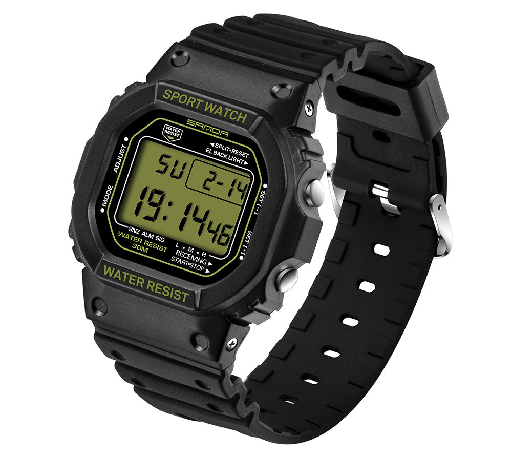 SANDA Multifunction Digital Sports Watch – Waterproof Luminous Unisex Student Watch