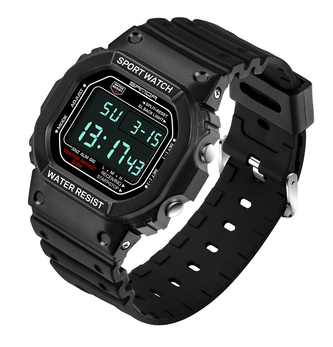 SANDA Multifunction Digital Sports Watch – Waterproof Luminous Unisex Student Watch