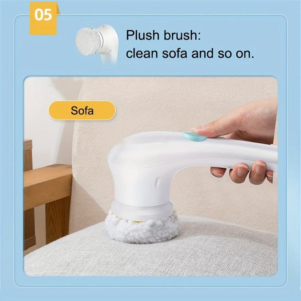 5-in-1 Cordless Electric Spin Scrubber