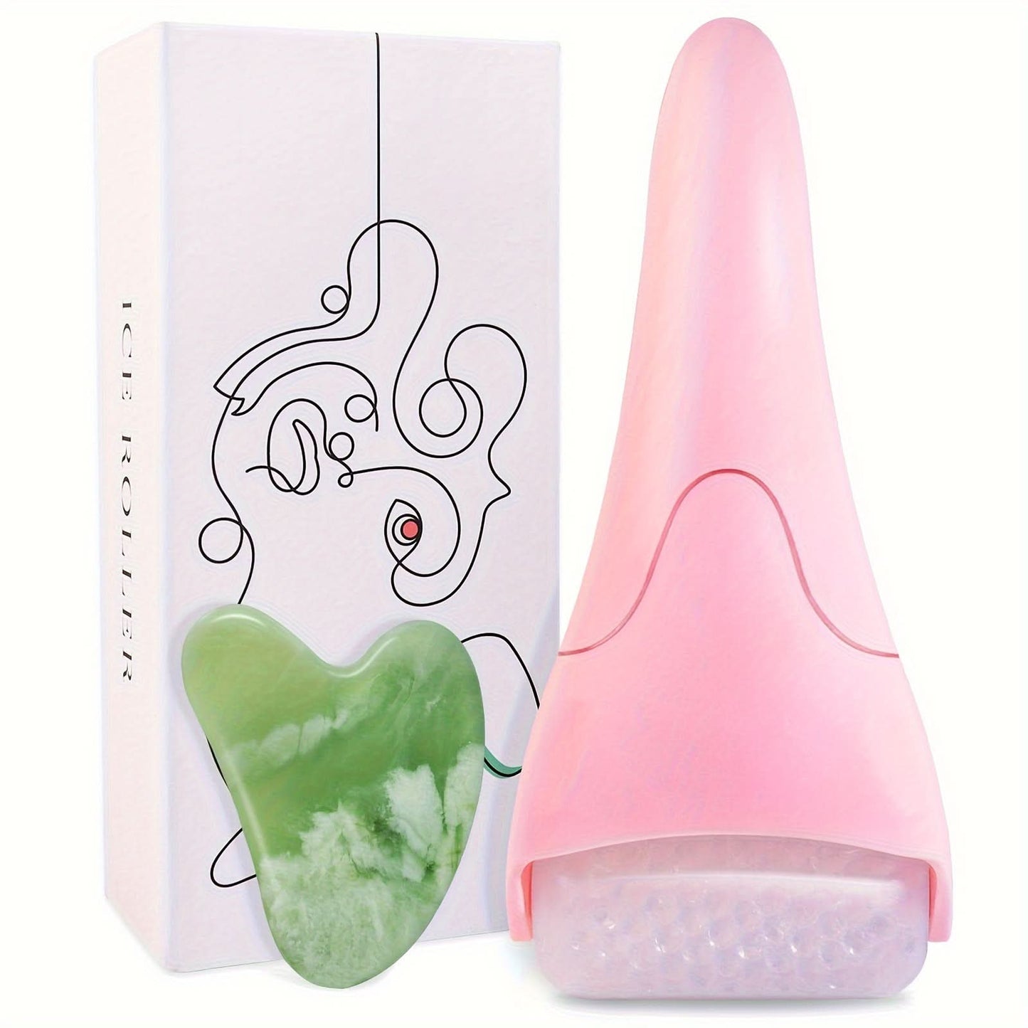 Cryotherapy Ice Roller & Gua Sha Facial Set