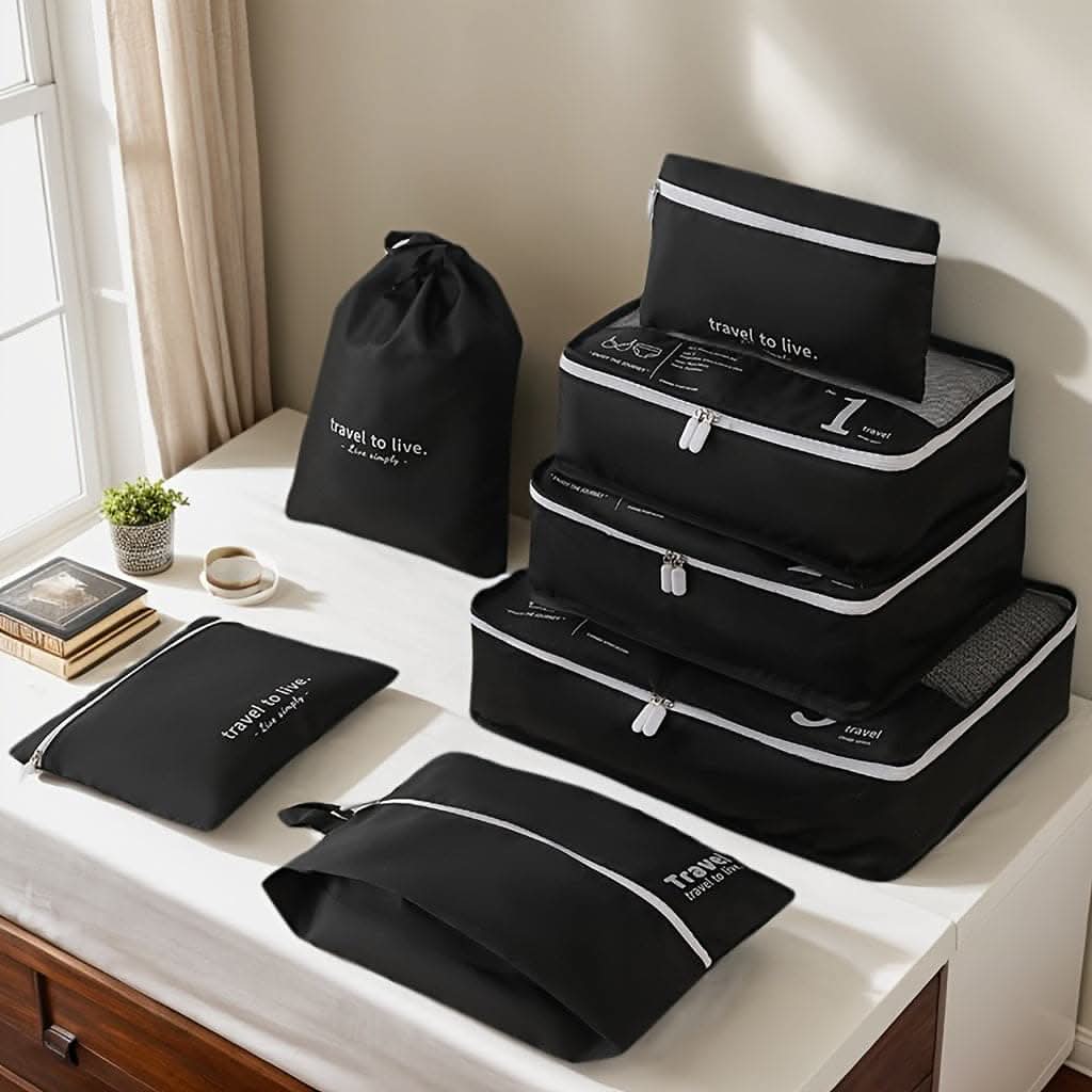 7-Piece Travel Packing Cubes Set