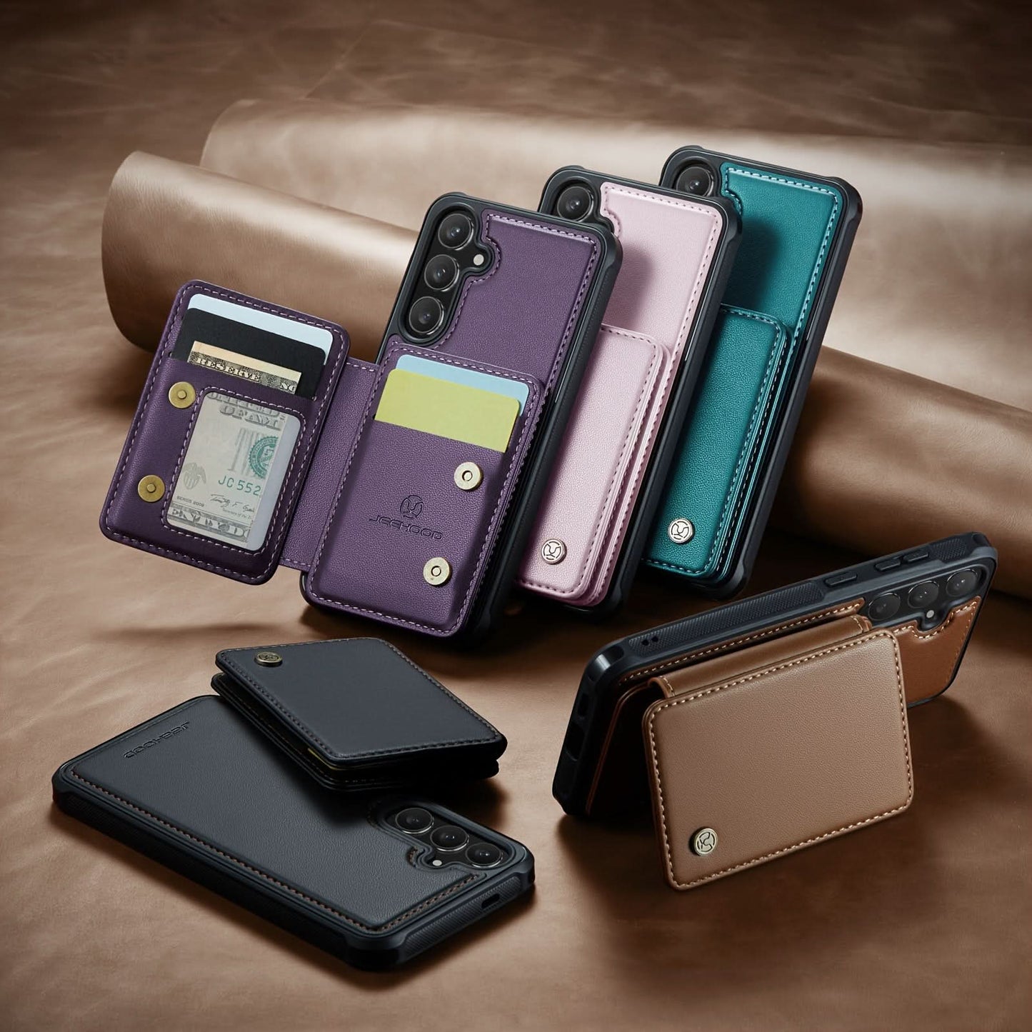 RFID Blocking 2-in-1 Detachable Wallet Case for Samsung Galaxy S23 Ultra