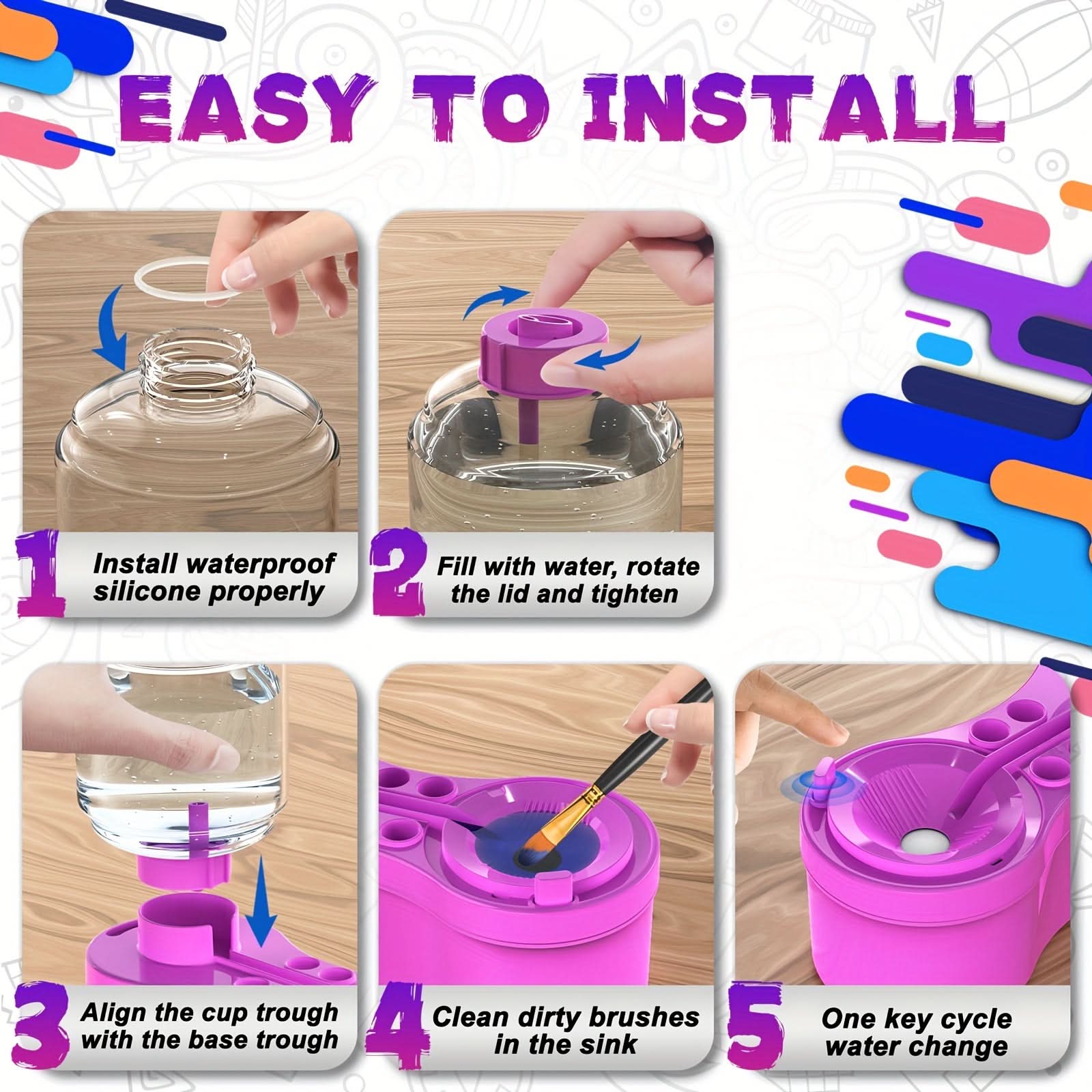 ProArt All-in-One Brush Cleaner Station