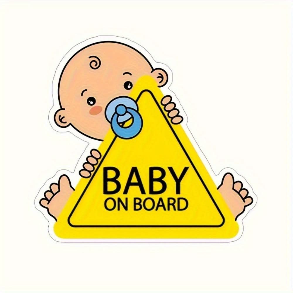 Child Safety Car Stickers – Animal Print, Easy Apply & Floor Mount