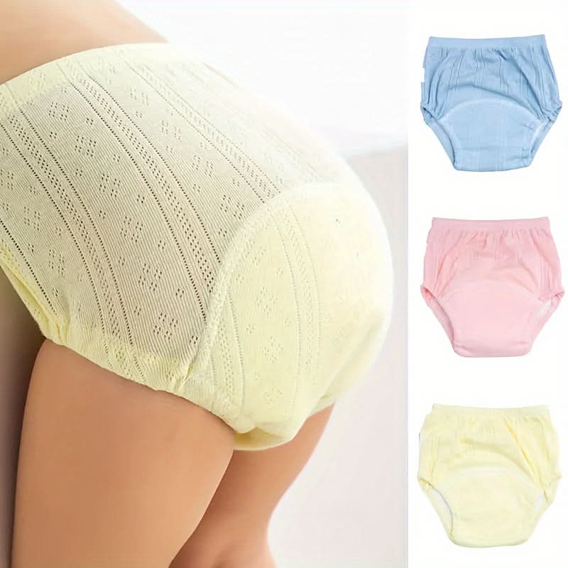 6-Pack Cotton Baby Training Pants, Washable Inserts