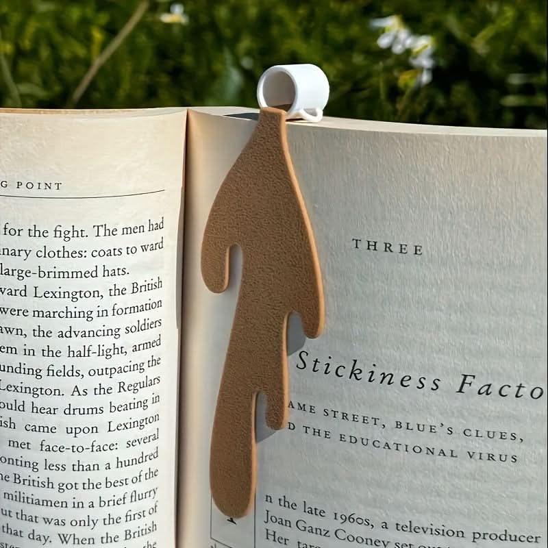 PU Leather Coffee Cup Bookmark for Readers