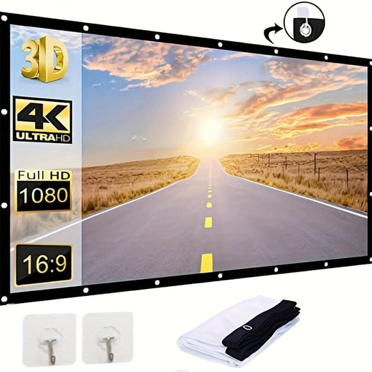 Portable 72/84/100 Inch HD Projection Screen
