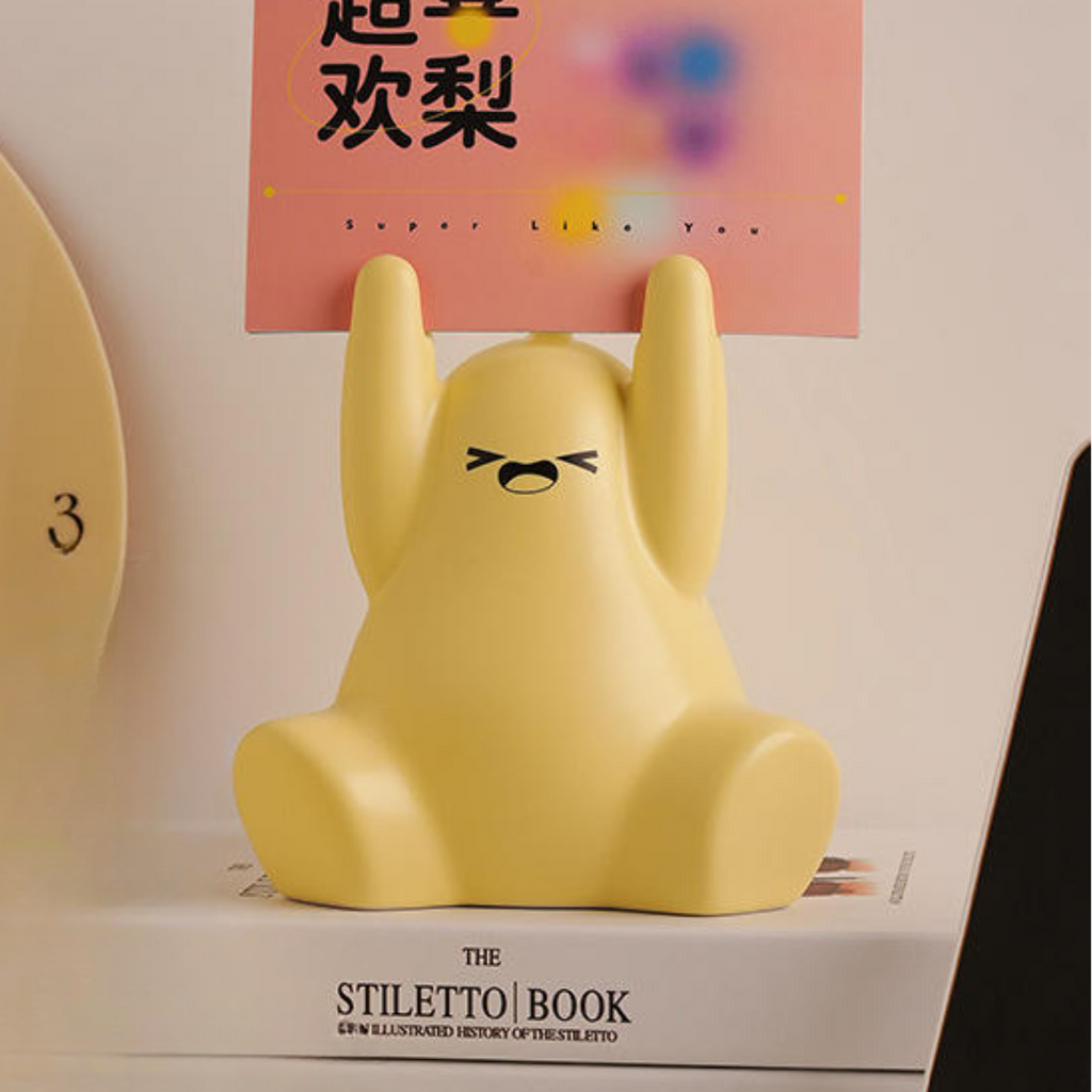 Toto Pear Photo Clip – Ceramic Desk Accessory for Notes & Pictures For Home, Office & Gifts