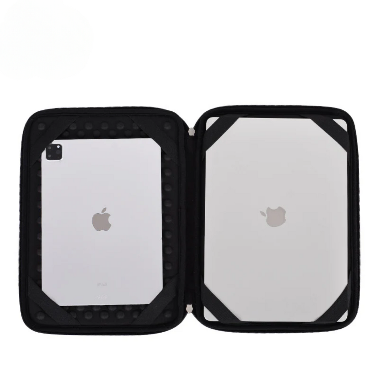 Black PU Leather Laptop Sleeve for MacBook – Shock-Resistant Zipper Case (13–16.2 Inch)