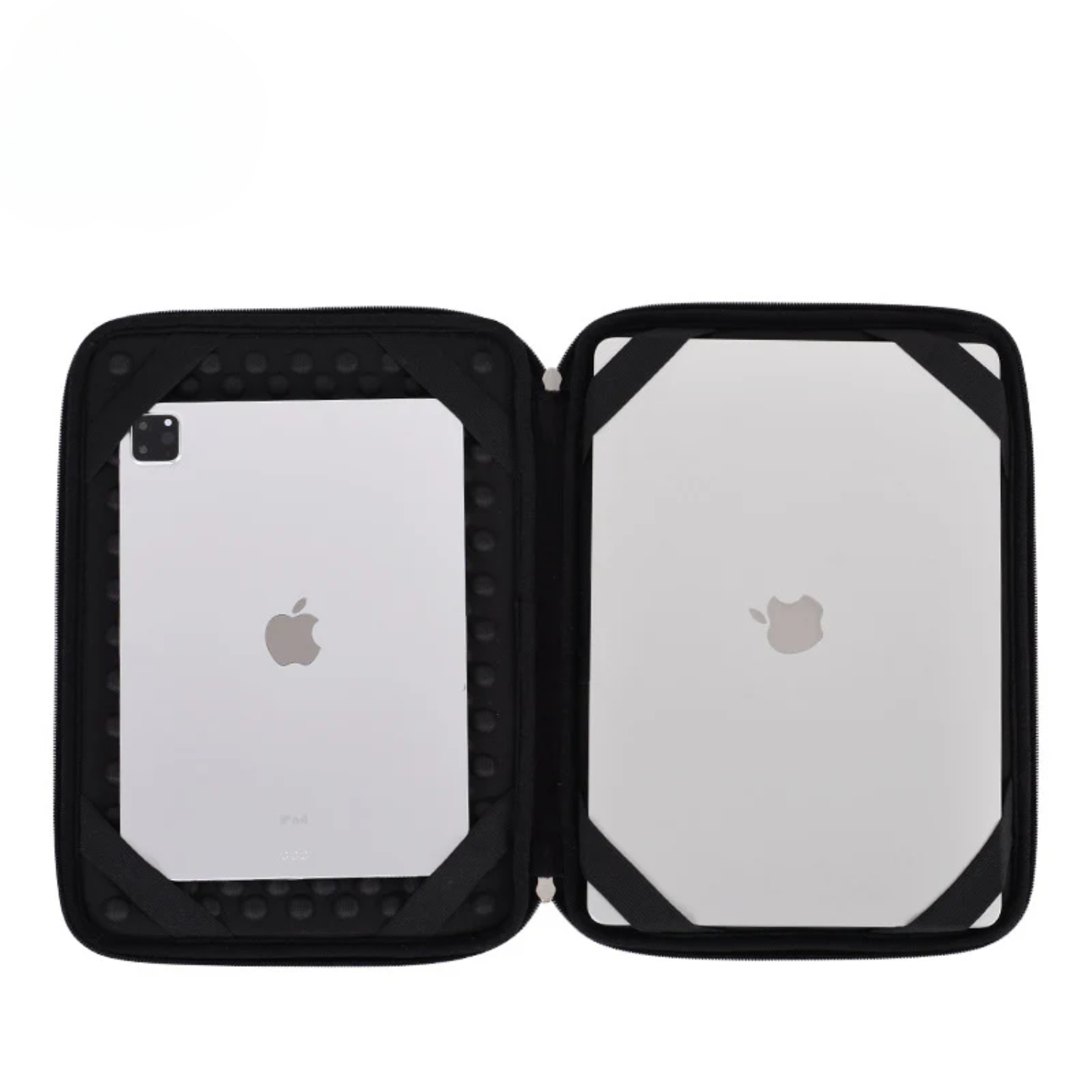 Black PU Leather Laptop Sleeve for MacBook – Shock-Resistant Zipper Case (13–16.2 Inch)