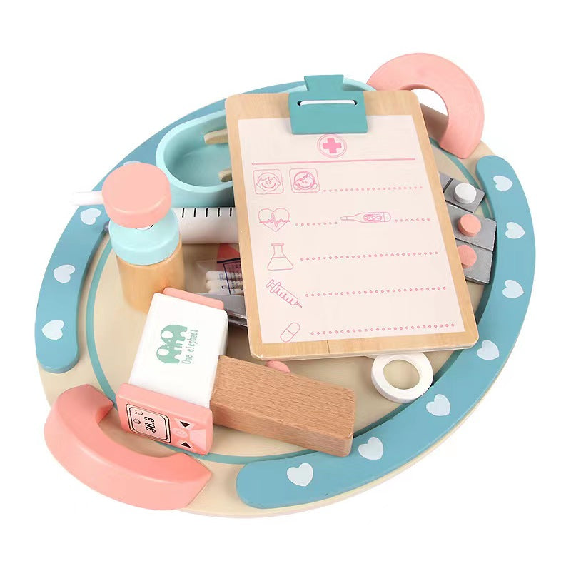 Doctor Wooden Pretend Toy Kit Set