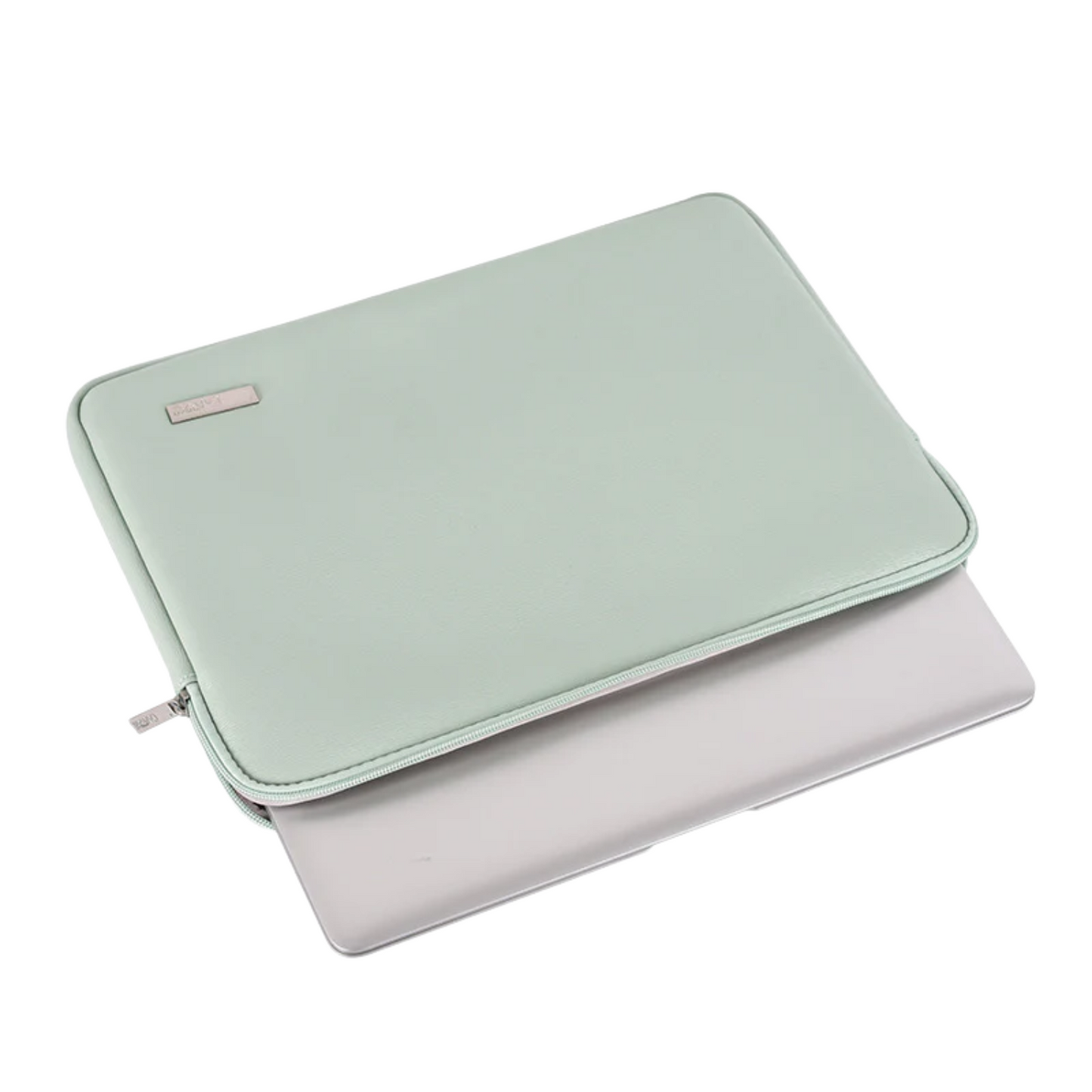 Basic PU Laptop Sleeve – Waterproof Case for 11–15" Devices, Unisex Solid Design