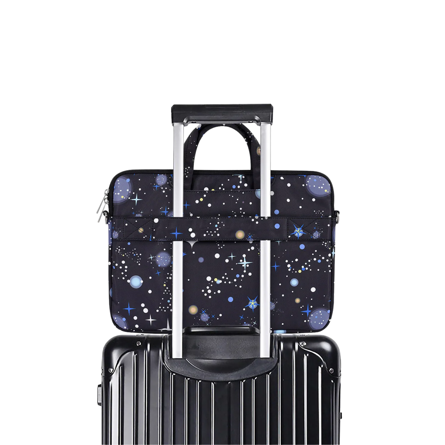 Waterproof Galaxy Laptop Bag – Fits 13" to 15" – Briefcase with Front Pocket