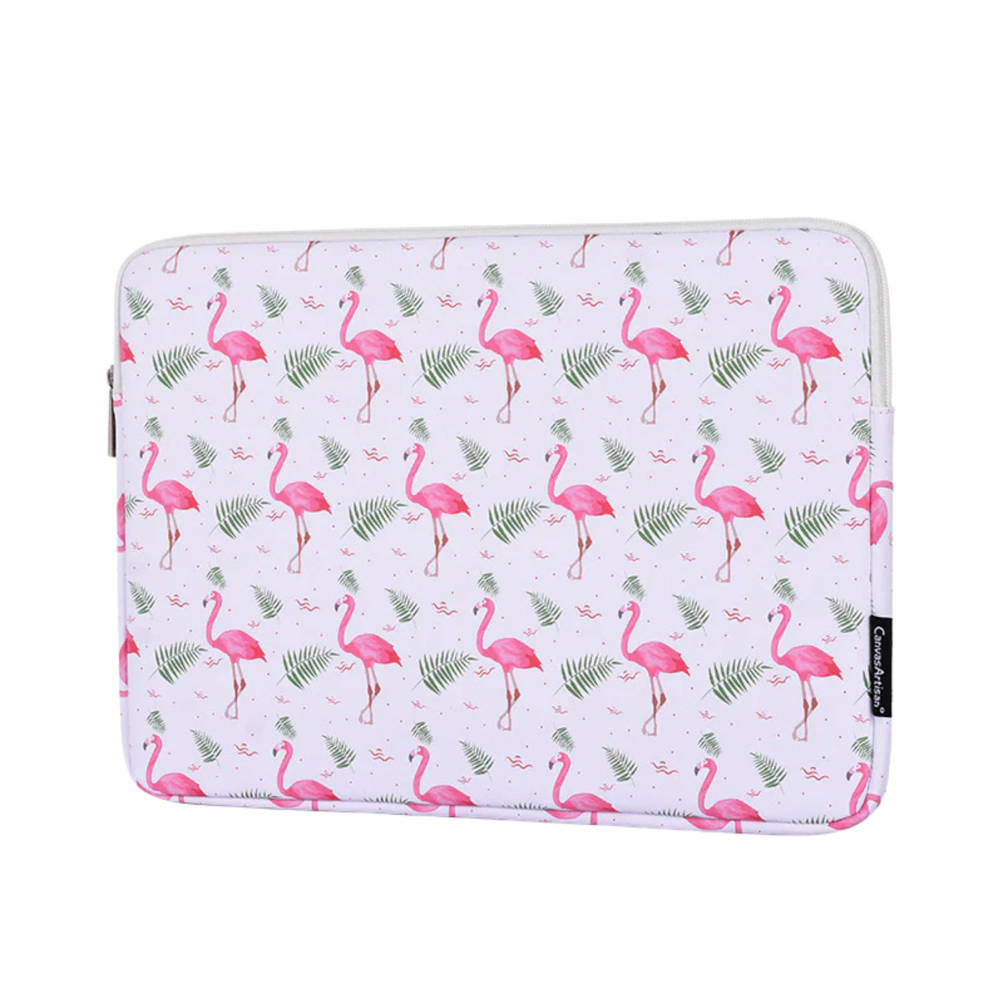 Waterproof 11"-15" Inch Laptop Sleeve – PU Leather Case for Lenovo & More, Flamingo Print