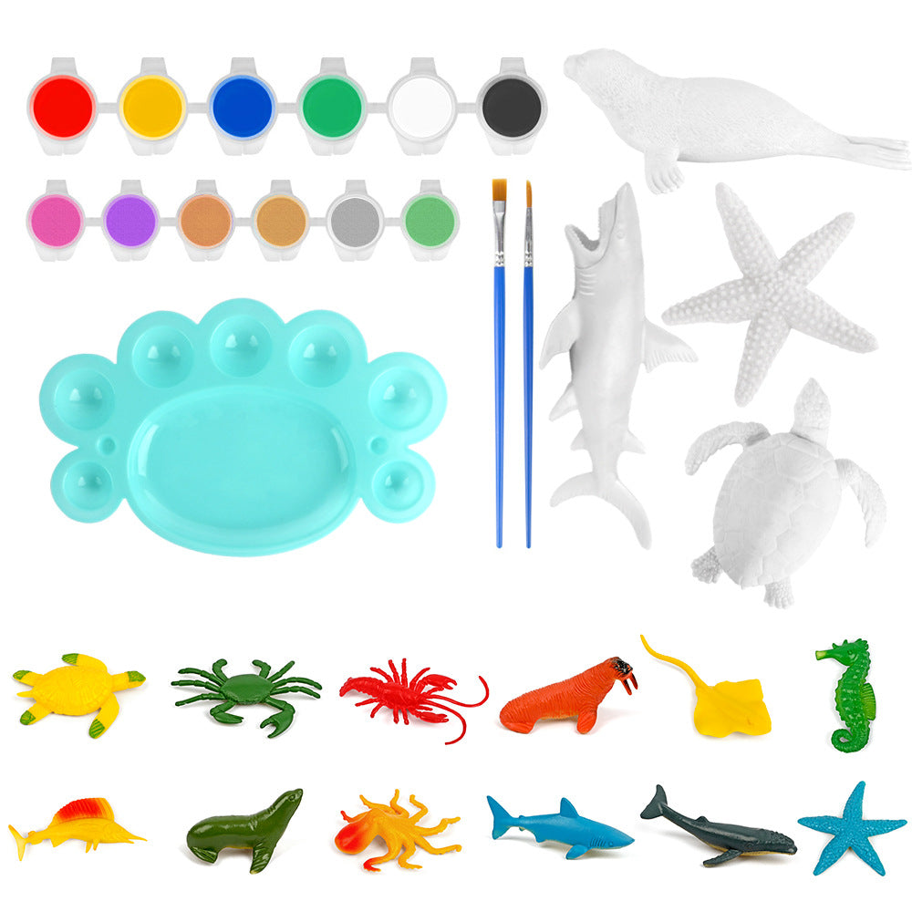 Kids Paint Your Own Marine Animals