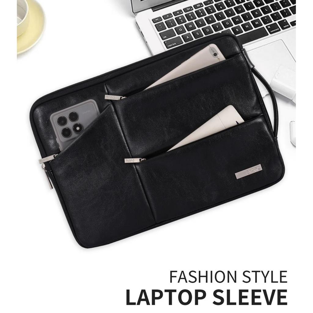 Slim PU Laptop Sleeve Case – Shock-Resistant Urban Bag for Dell, Lenovo & More (11–15 Inch)