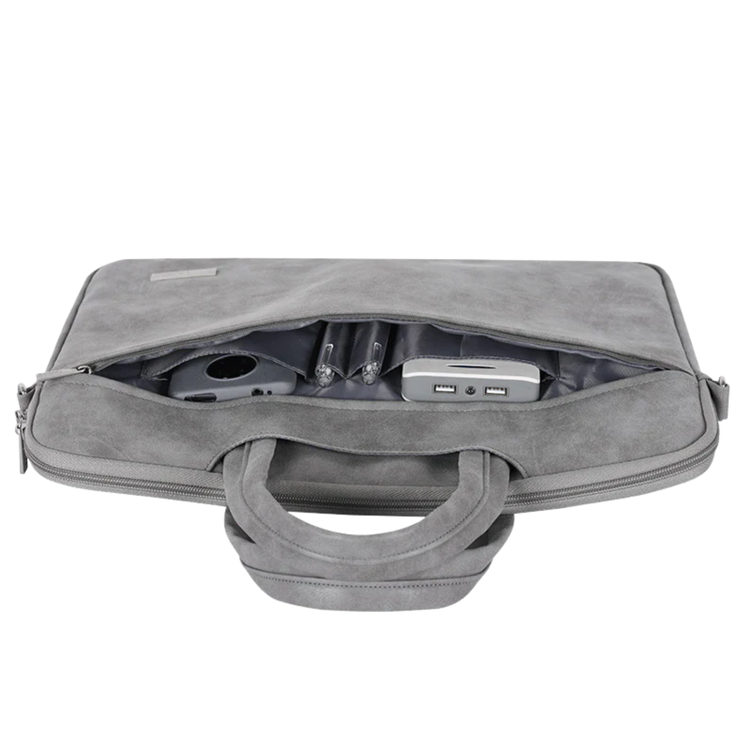 Waterproof PU Laptop Bag 13"–15" – Durable Briefcase with Front Pocket