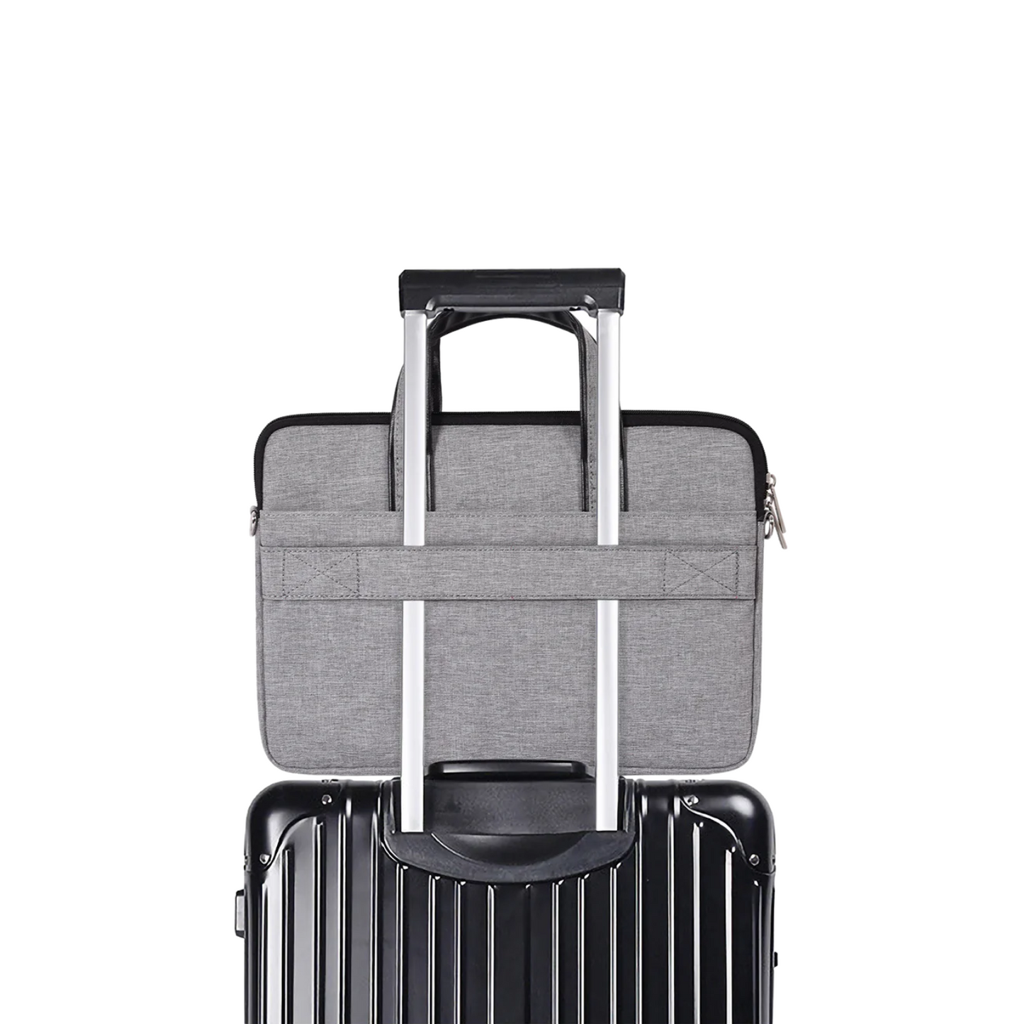 Colorblock Waterproof Laptop Bag – Fits 13" & 15" – Business Style with Front Pocket