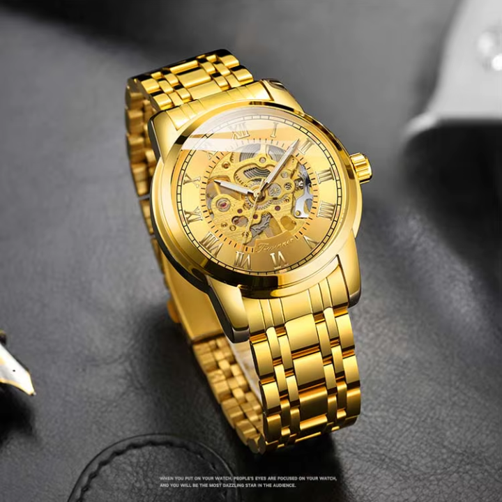 T-Winner Luxury Men’s Automatic Mechanical Watch – Stainless Steel, Water Resistant