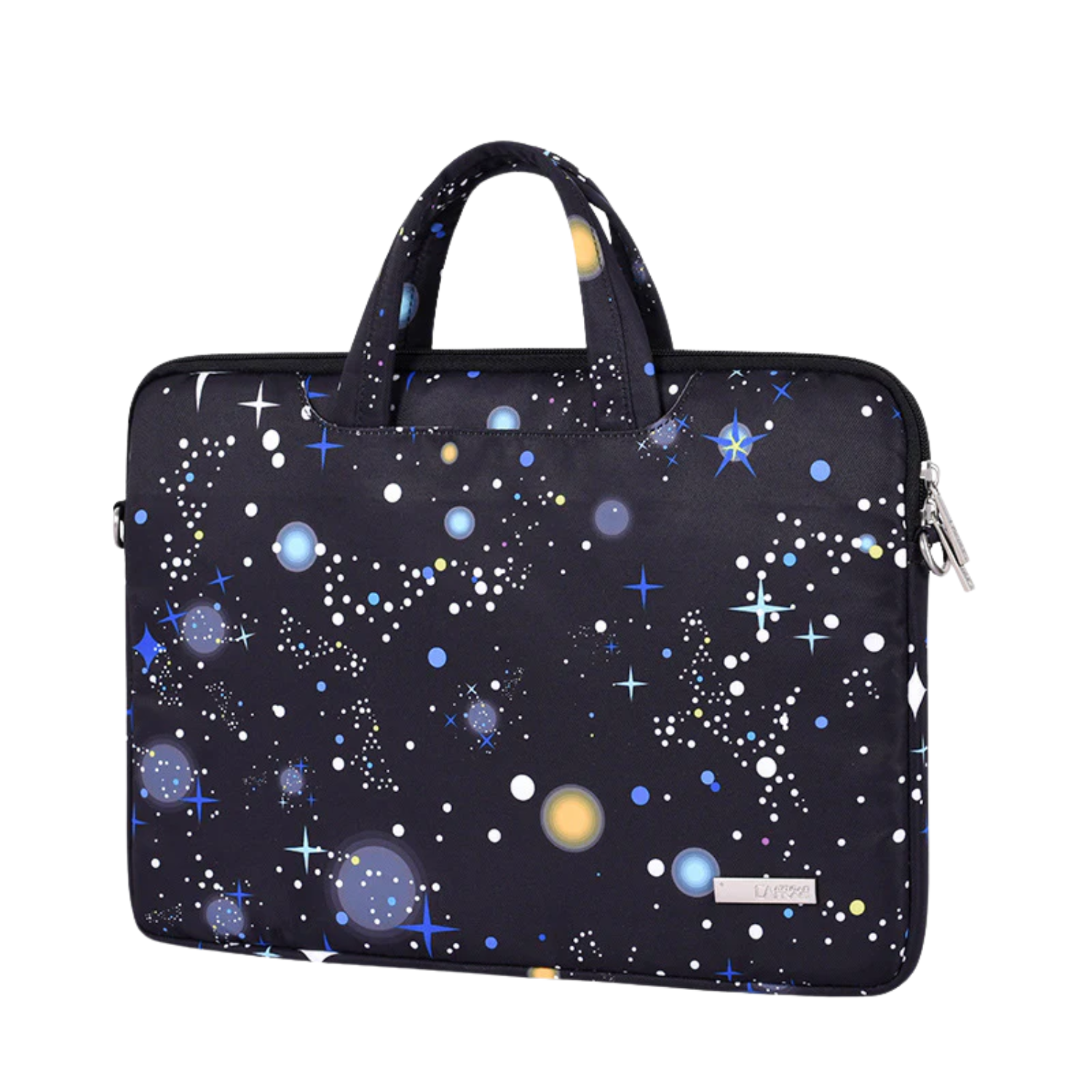 Galaxy Print Waterproof Laptop Sleeve – Fits 12" to 15" – Bag with Handle & Strap