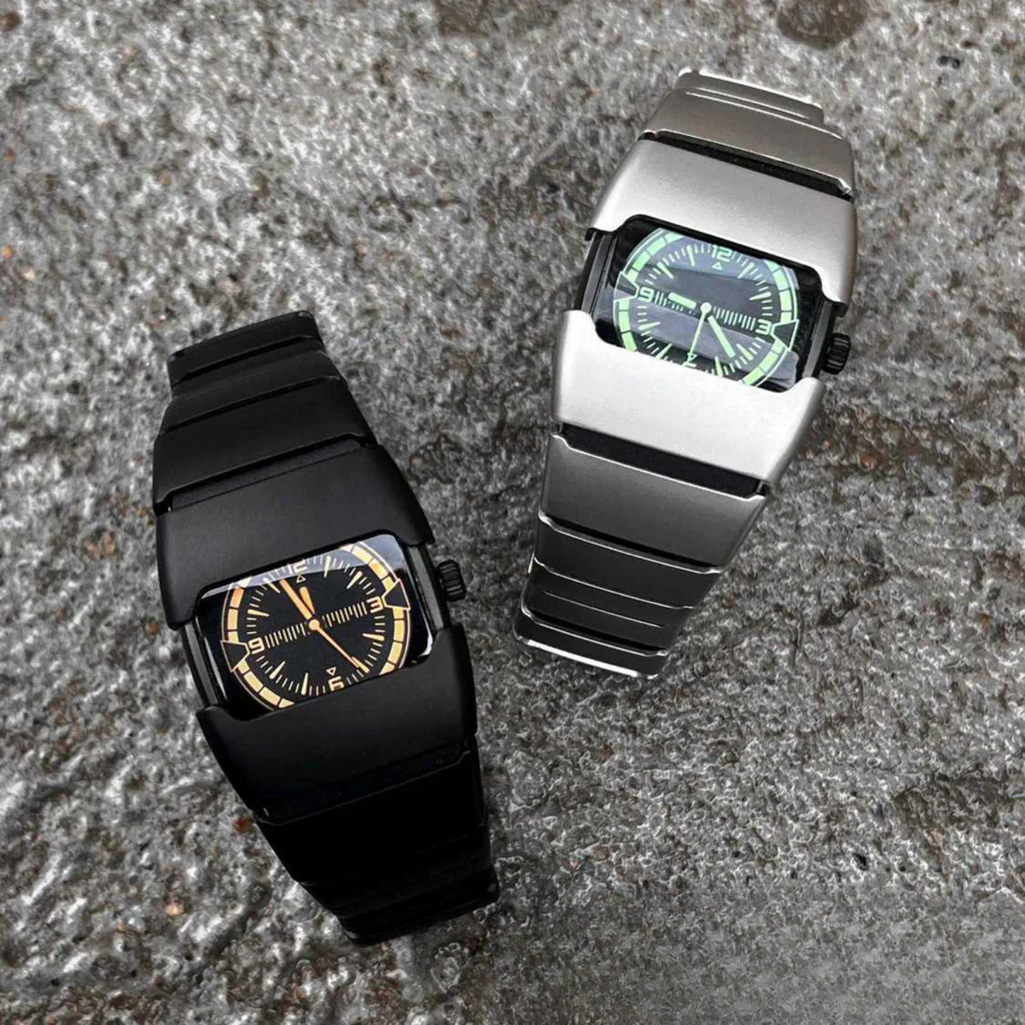 Men’s Retro Quartz Watch – Waterproof Y2K Square Dial Fashion Watch with Alloy Strap