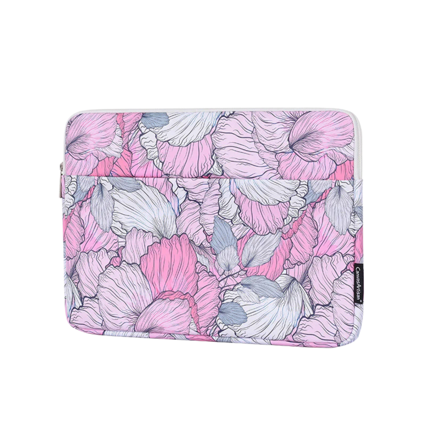 Colorful Floral PU Leather Laptop Sleeve – Waterproof Case for 11–15" Laptops