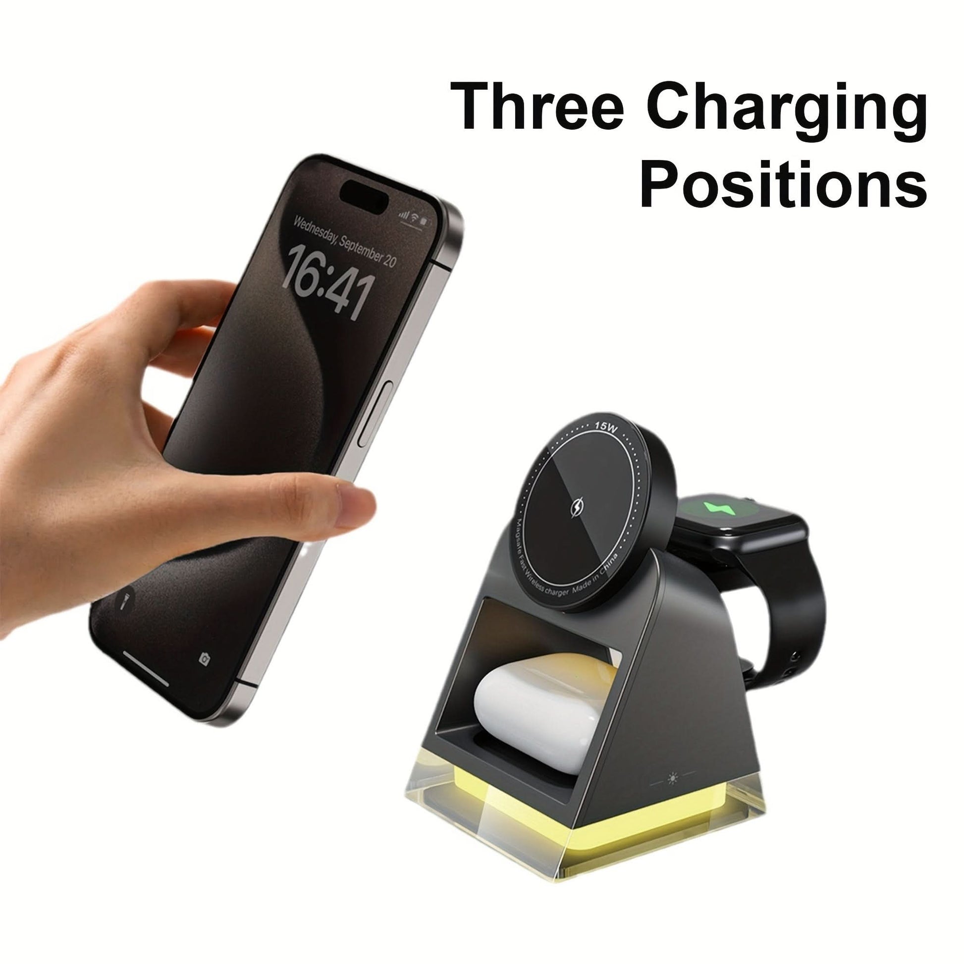 3-in-1 Magnetic Wireless Charging Station for Devices