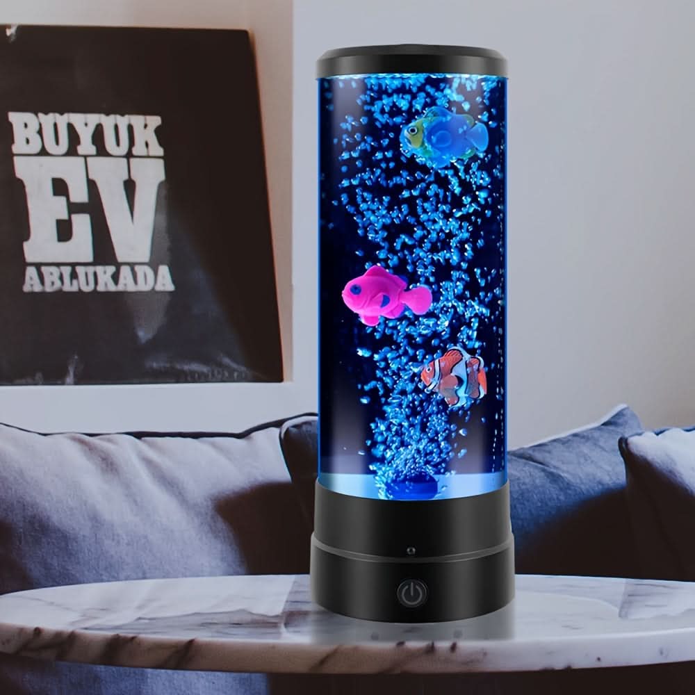 12-Inch LED Bubble Fish Atmosphere Lamp