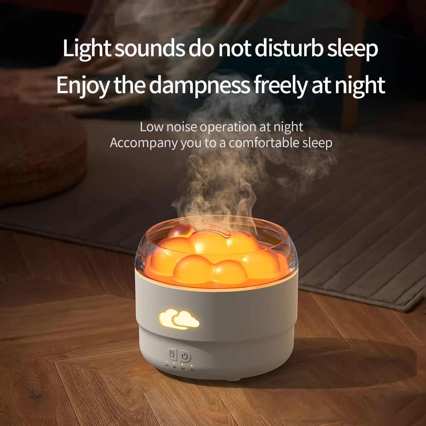 Portable USB Aromatherapy Humidifier with Nightlight & Timer