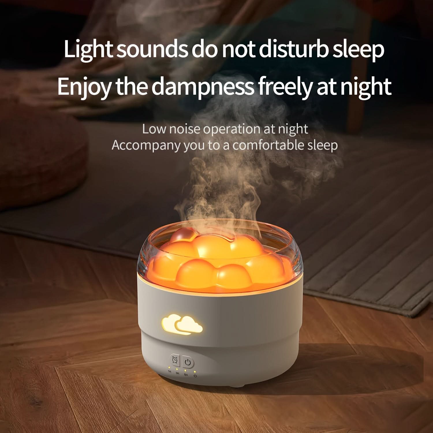 Portable USB Aromatherapy Humidifier with Nightlight & Timer