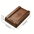 Walnut Wood Under-Desk Drawer Organizer