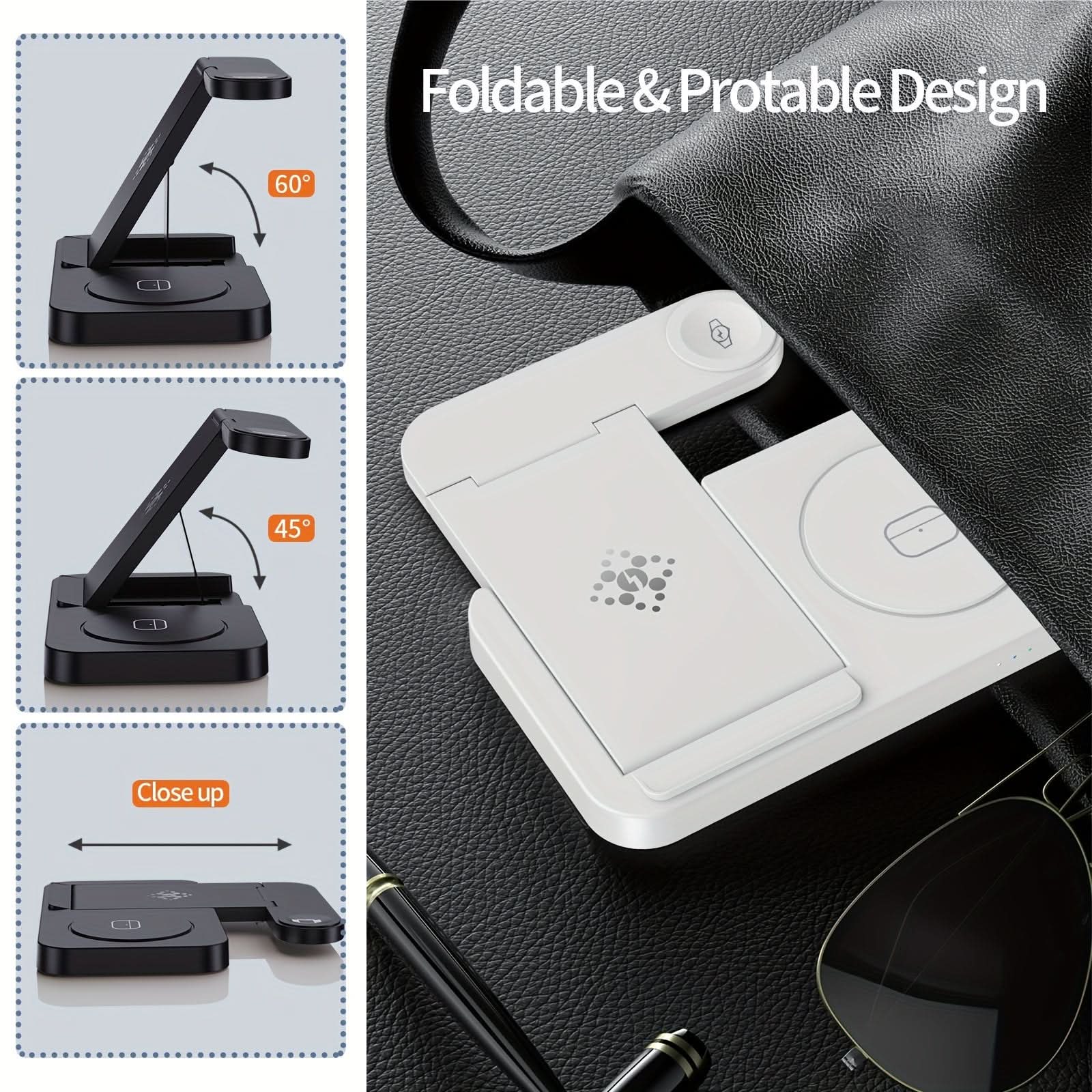 4-in-1 Foldable Wireless Charging Station for Samsung Devices