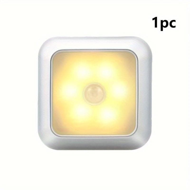 6-LED Motion Sensor Stair Wall Light – Battery-Powered Convenience