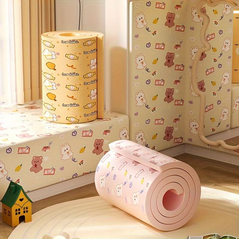 Milky White Bear Pattern Anti-Collision Corner Strip (Pack of 2)