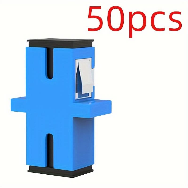 50pcs SC UPC Fiber Adapter, Flange Fiber Coupler